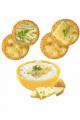 Biscoito Craker, canapé de queijo