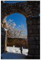 Espanha, Segovia, aqueduto, neve, 